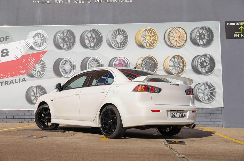 MITSUBISHI LANCER HE907 GLOSS BLACK MACHINED FACE
